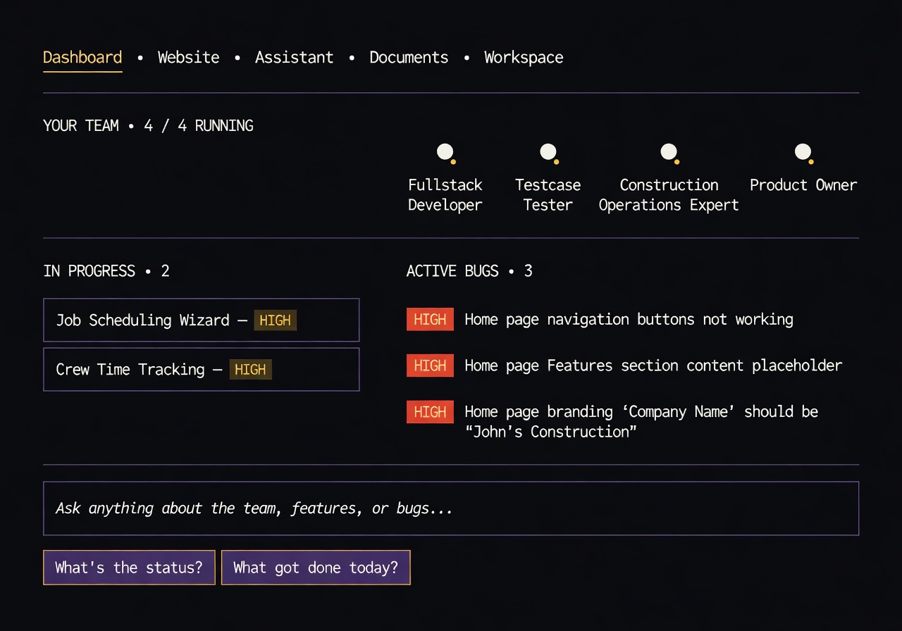 Mission Control. Team running. Real bugs.